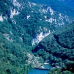 Antigua presa y central de Usotz, desaparecida con el embalse de Itoitz