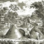 Producci&oacute;n de carb&oacute;n vegetal seg&uacute;n la enciclopedia de Diderot y D&rsquo;Alambert. (siglo XVIII). (Tomado de www.gallica.bnf.fr)